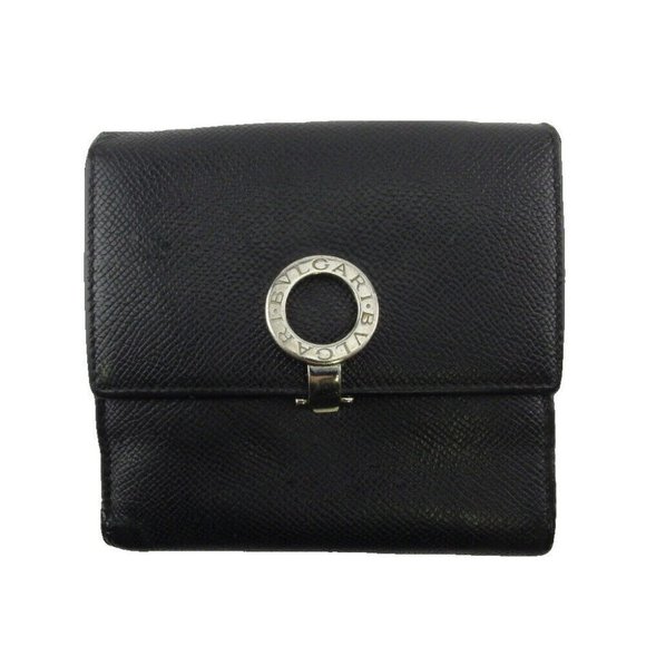 BVLGARI Handbags - BVLGARI W Hook Wallet Bulgari Brugali Leather Authentic